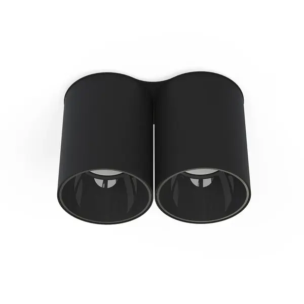 Spot aplicat VEYES DOUBLE - Negru