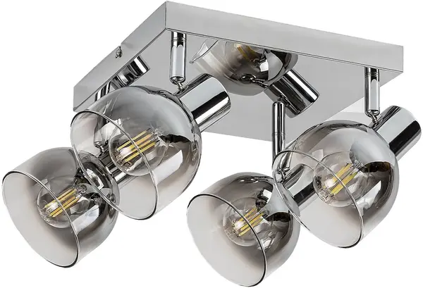 Spot cvadruplu Rabalux - Tarien 3250, IP20, E14, 4 x 40W max, 230V, cromat