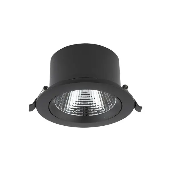 Spot incastrat LACHOLN 15W - Negru / Lumina neutra 4000K