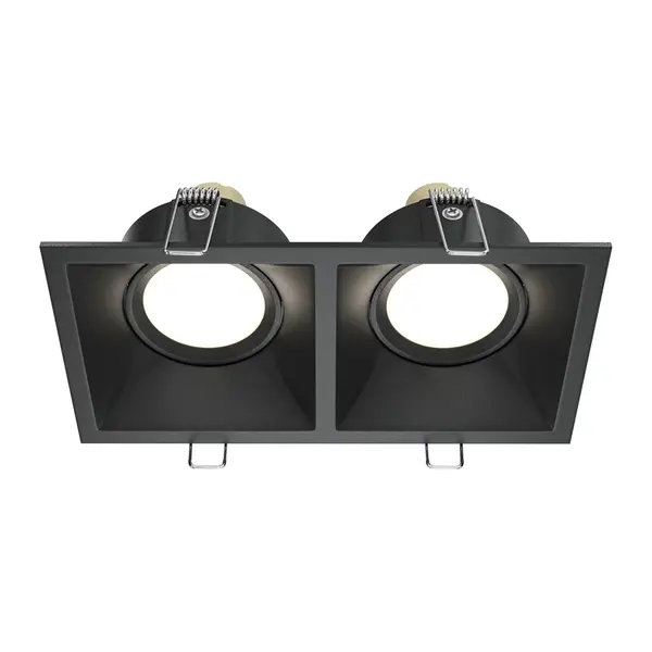 Spot incastrat ODEON DOUBLE - Negru