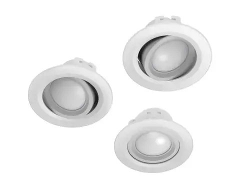 Spot LED Smart Hama 176589, Control Vocal/Aplicatie, 5W, 350 lm, 3 buc., Clasa G (Alb)