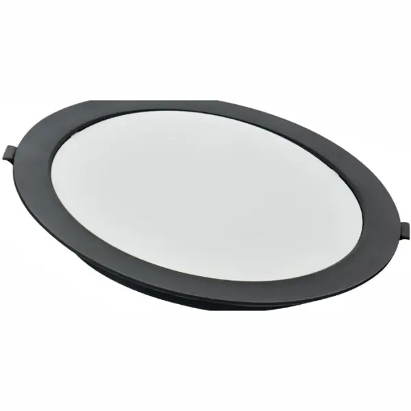 Spot Led Sole cu rama neagra, rotund ingropat Ø220, 24W, 4100K, lumina neutra - Default Title