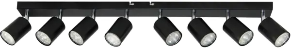 Spot liniar Orno - DOA SP8, GU10, IP20, 8 х 50W, 230V, negru