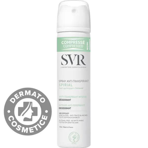 Spray antiperspirant Spirial, 75ml, SVR
