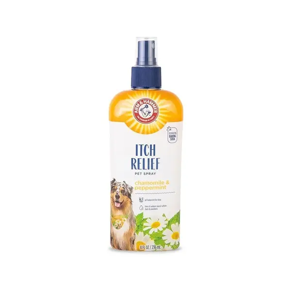 Spray, Arm & Hammer, Itch Relief, Caini si Pisici, impotriva Mancarimilor, cu Musetel si Ulei de Menta, 236ml