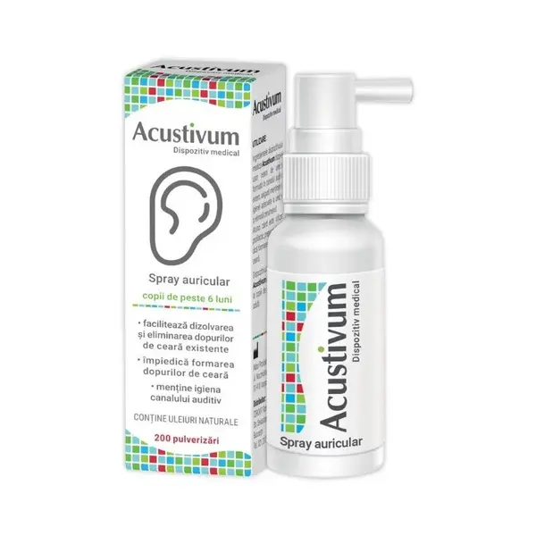 Spray auricular Acustivum, 20ml, Zdrovit