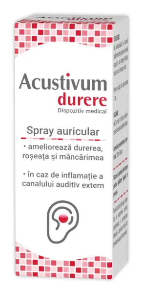 Spray auricular Acustivum durere, 20 ml, Zdrovit
