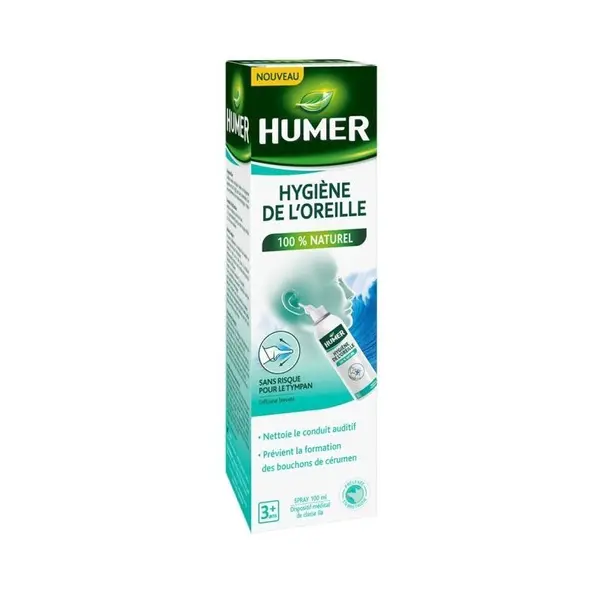 Spray Auricular, Humer, Curatarea Eficienta a Urechilor, Prevenirea Dopurilor de Ceara, Copii 3+ si Adulti, 100ml