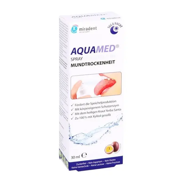 Spray Bucal, Miradent, Aquamed, Tratament Hidratant Impotriva Xerostomiei, 30ml
