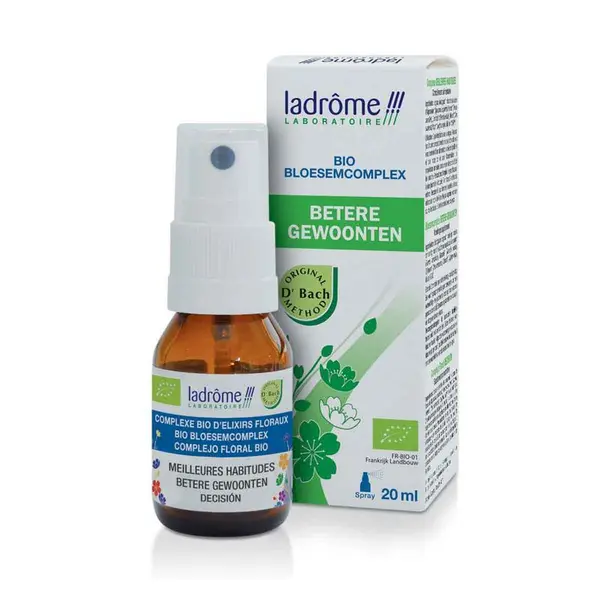 Spray cu complex din elixiruri florale Eco Bach Cele Mai Bune Obiceiuri, 20ml, Ladrome