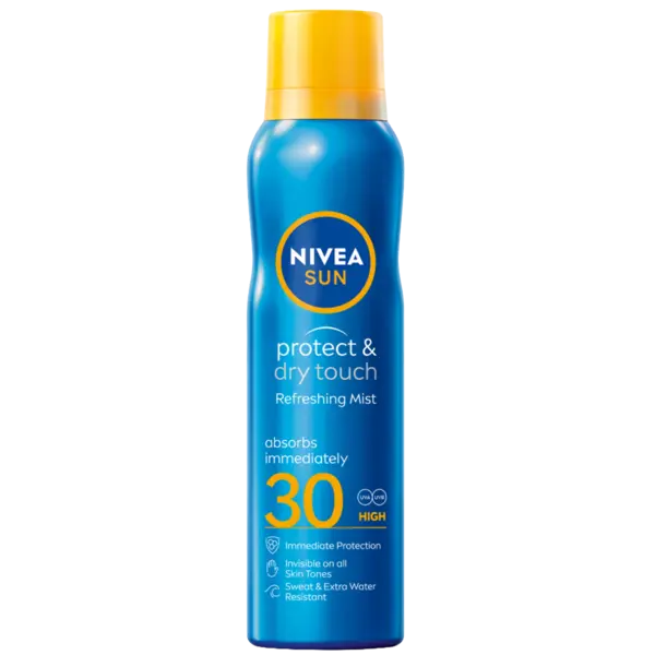 Spray cu protectie solara SPF30 Dry Touch Sport, 200ml, Nivea