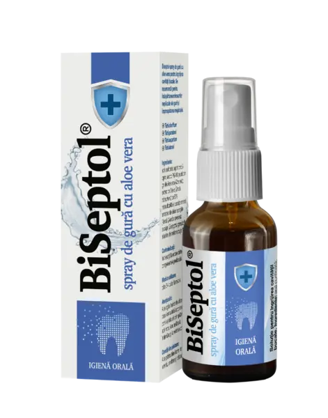 Spray de gura cu Aloe Vera BiSeptol, 20ml, Dacia Plant