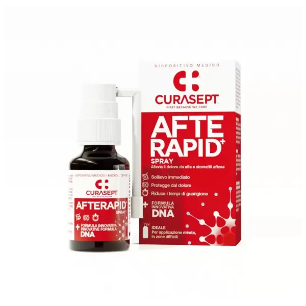 Spray de Gura, Curasept, Aftarapid, impotriva Ulceratiilor Bucale, Accelereaza Procesul de Vindecare, 15ml