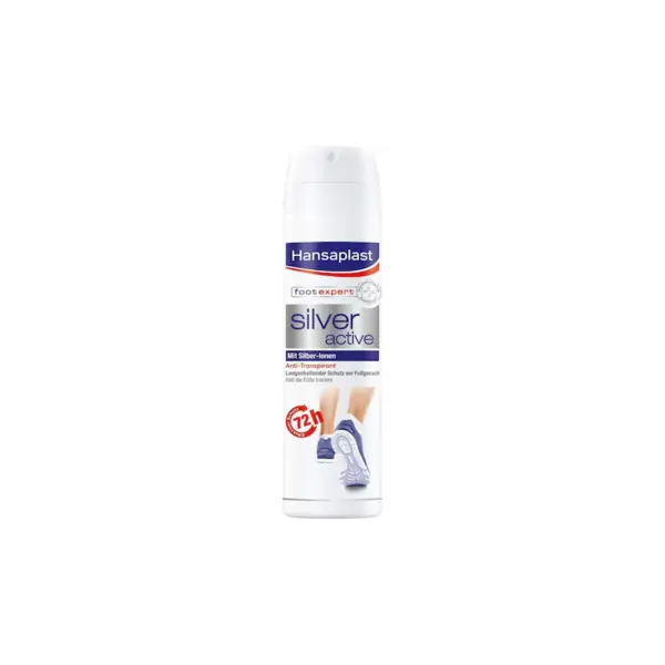 Spray, Hansaplast, Silver Active, Antiperspirant pentru Picioare, cu Ioni de Argint, 150 ml