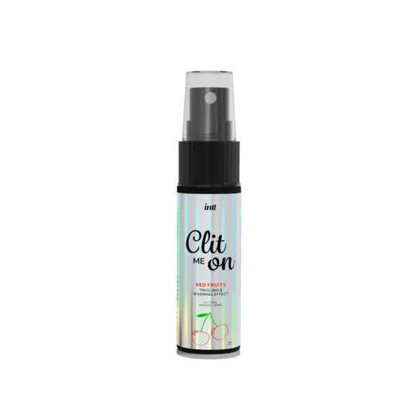 Spray INTT – Clit Me On Red Fruits, cu aromă de fructe roșii, pentru stimularea clitorisului, 12 ml