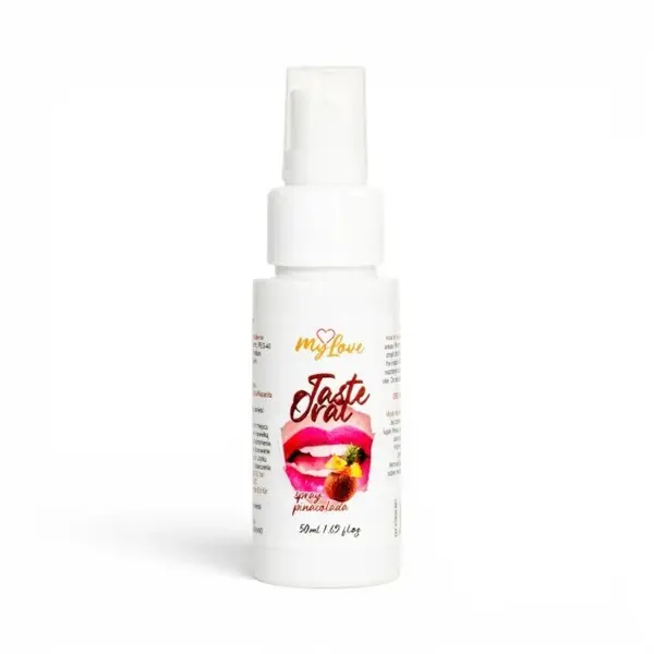 Spray MYLOVE Taste Oral Spray Pinacolada, pentru sex oral, textură non-lipicioasă, aromă de cocktail Piña Colada, 50 ml