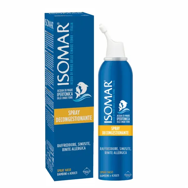 Spray nazal decongestionant cu apa de mare hipertonica Isomar 12+, 50ml, Euritalia