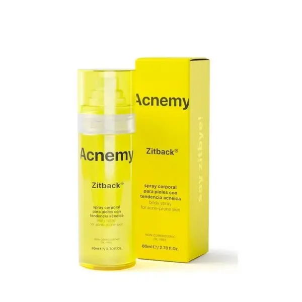Spray pentru corp pentru pielea predispusa la acnee, Zitback, 80ml, Acnemy