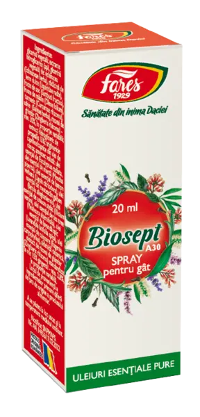 Spray pentru gat Biosept, 20ml, Fares