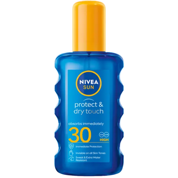 Spray pentru protectie solara SPF30 Protect & Dry Touch, 200ml, Nivea