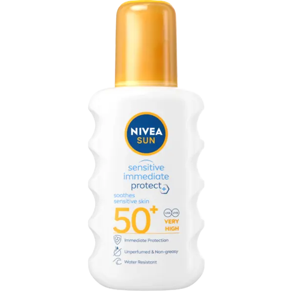 Spray pentru protectie solara SPF50+ Sun Sensitive, 200ml, Nivea