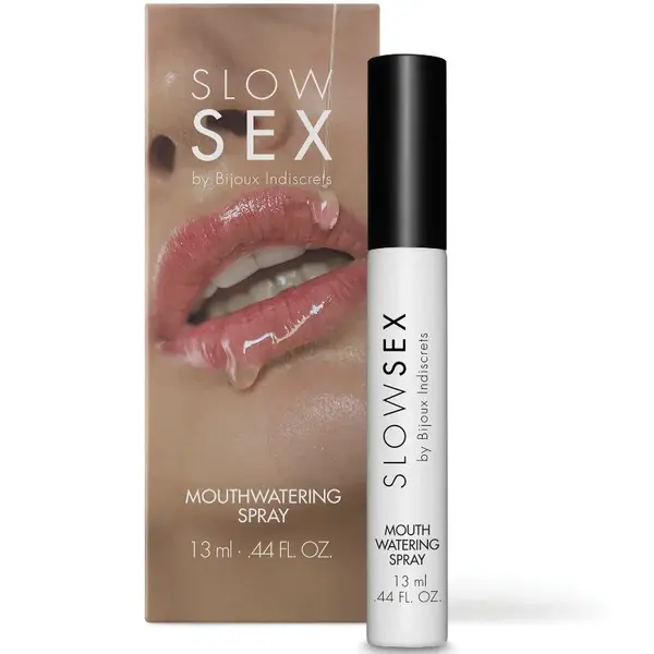 Spray pentru sex oral Slow Sex by Bijoux Indiscrets MouthWatering, creste productia de saliva, aroma citrice, 13 ml