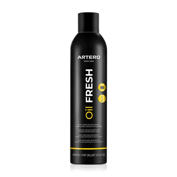 Spray profesional Artero Oil Fresh pentru racirea, dezinfectarea si lubrifierea cutitelor masinilor de tuns