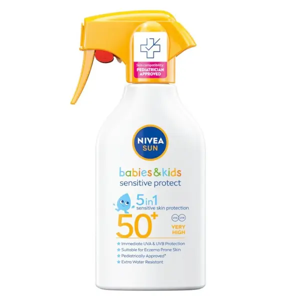 Spray Protectie Solara Copii Babies & Kids Sensitive Protect 5in1, SPF 50+, 270 ml