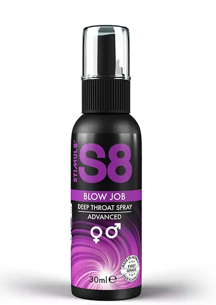 Spray S8 - Blow Job Deep Throat, pentru sex oral adanc, cu aroma de menta, 30 ml