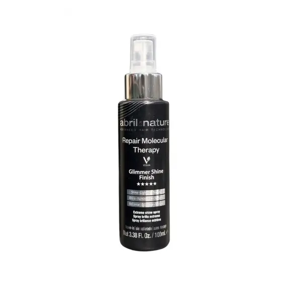 Spray stralucire extrema si reparare pentru par gros deteriorat Glimer Shine Finish Molecular Therapy Abril et Nature, 100 ml