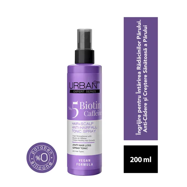 Spray tonic pentru păr + scalp cu biotină și cafeină Expert