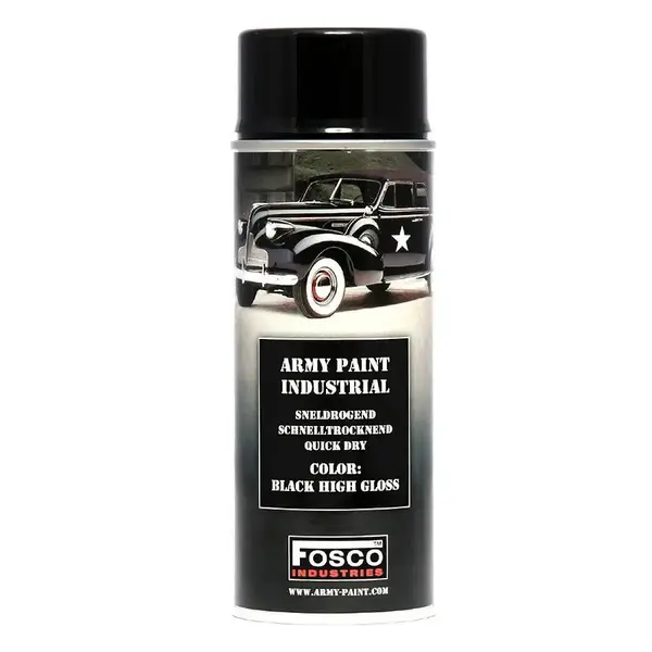 Spray vopsea militara industriala FOSCO INDUSTRIES - NEGRU