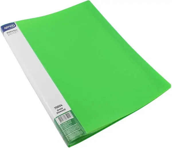 Spree Diamond - Cu 20 de buzunare, A4, verde
