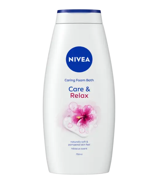 Spuma de baie Care & Relax, 750ml, Nivea