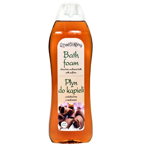 Spuma de baie cu ciocolata si sofran Naturaphy, Blux | 1 l