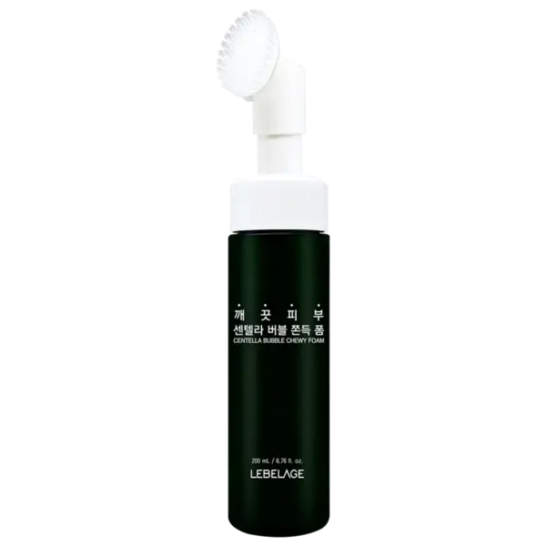Spuma de curatare cu Centela Asiatica si perie de silicon, 200ml, Lebelage