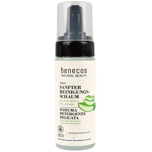 Spuma de Curatare Delicata cu Aloe Vera si Lavanda Bio 150ml