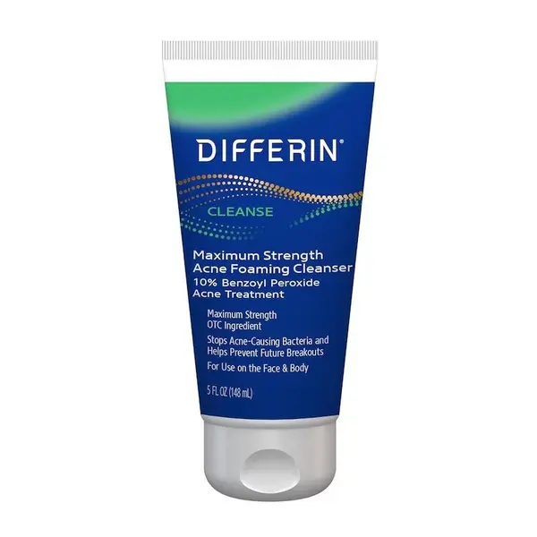 Spuma de Curatare, Differin, impotriva Acneei si Eruptilor Cutanate, Peroxid de Benzoil 10%, 148ml