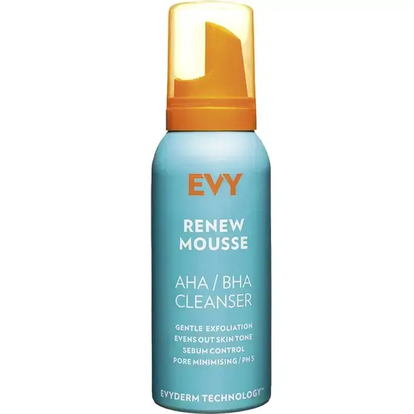 Spuma de curatare multifunctionala cu acizi exfolianti AHA/BHA, 100 ml- Evy Technology