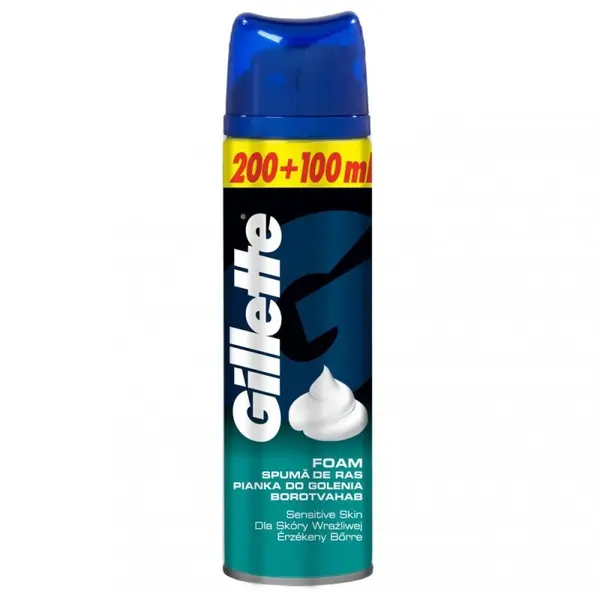 Spuma de Ras Gillette Sensitive, 300 ml