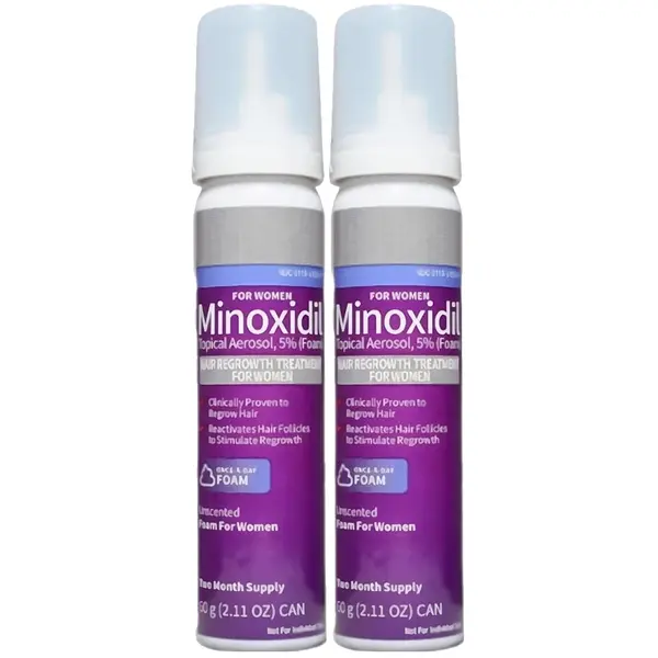 Spuma, Kirkland Signature, Minoxidil 5%, Tratament Impotriva Caderii Parului, pentru Femei, 2x 60ml
