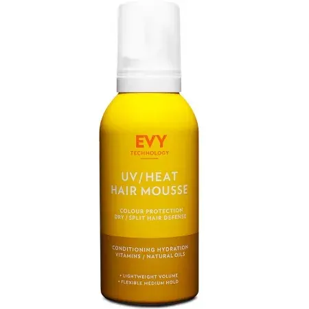 Spuma pentru par cu protectie UV Heat Hair Mousse, 150 ml, Evy Technology