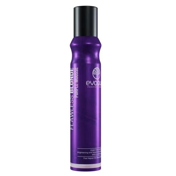 Spuma purple pentru par blond si gri Evoque Professional Flawless Blonde 200 ml