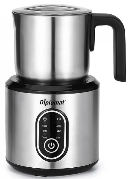 Spumător de lapte Diplomat - DMF-777S, 500W, 350 ml, gri