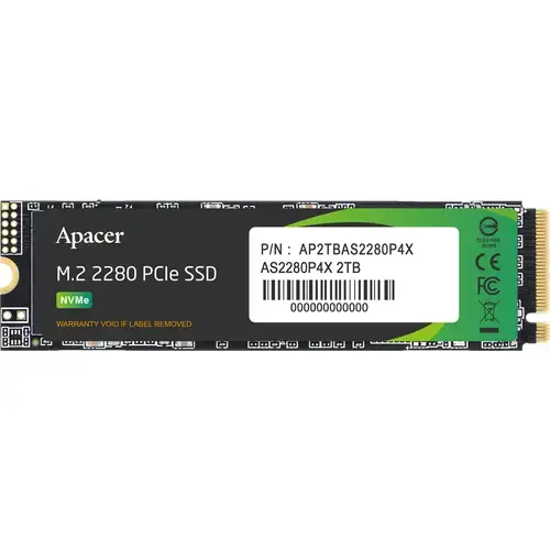 SSD Apacer AS2280P4X, 512GB, M.2 PCIe Gen3 x4