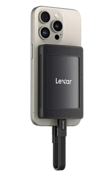SSD Extern Lexar SL500 Mag Set, USB3.2 Gen2x2, 1TB, prindere magnetica (Negru)