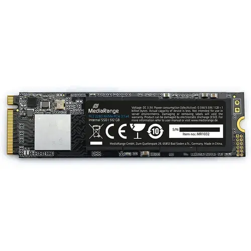 SSD MediaRange MR1032, 512GB, M.2 2280, NVMe, PCIe 3.1x4, TLC Nand
