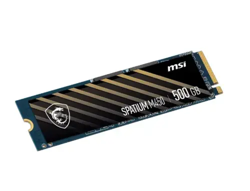 SSD MSI Spatium M450, 500GB, M.2 2280, PCIe Gen4 x4, 3D NAND