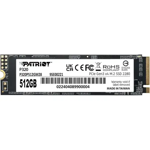 SSD Patriot P320 512GB PCI Express 3.0 x4 M.2 2280