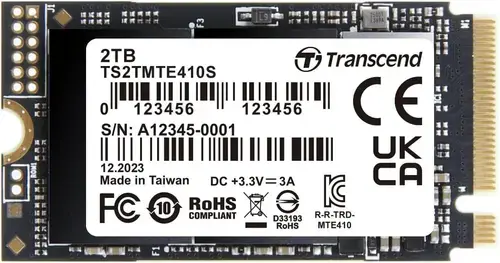 SSD Transcend TS2TMTE410S, 2TB, M.2 2242, PCIe Gen4 x4